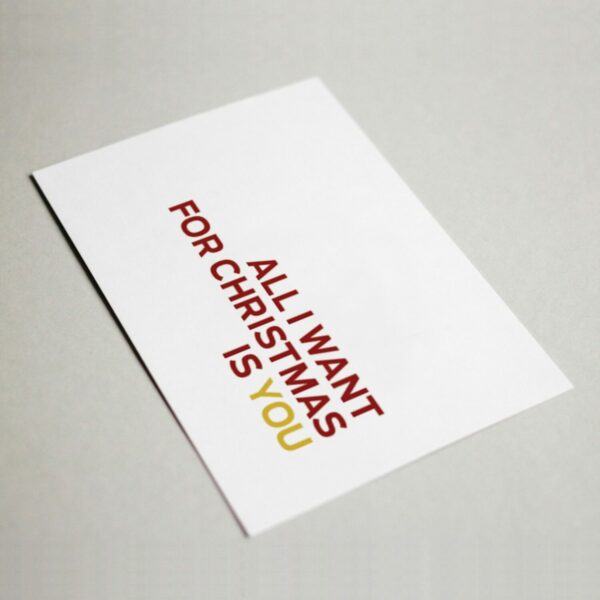 Greeting card foldable - All i want for christmas … - Image 2