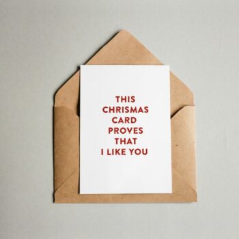 Greeting card foldable - This christmas card proves