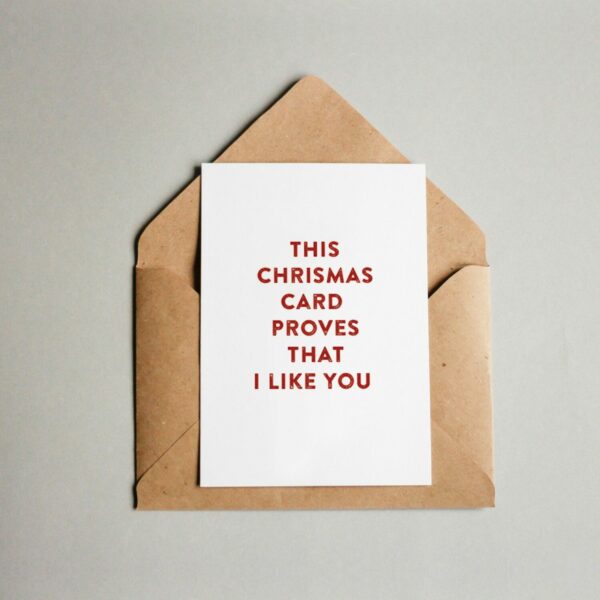 Greeting card foldable - This christmas card proves
