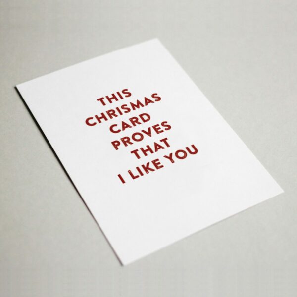 Greeting card foldable - This christmas card proves - Image 2