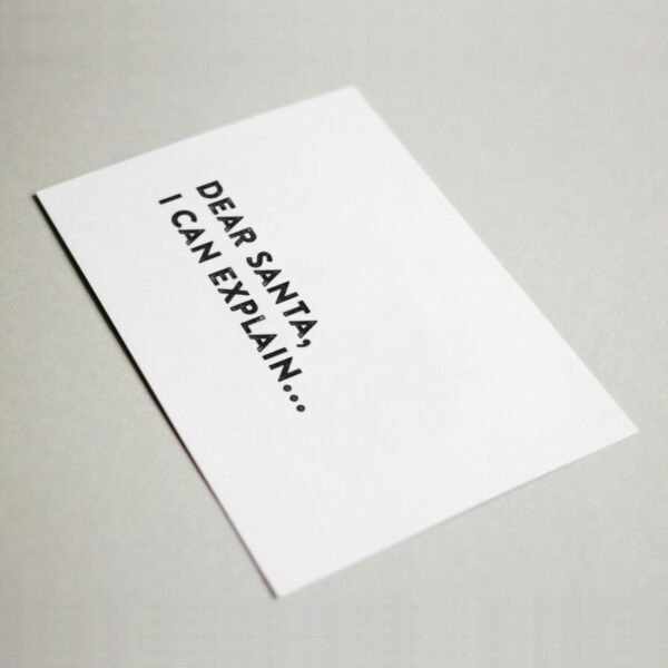 Greeting card foldable - Dear santa, I can explain... - Image 2
