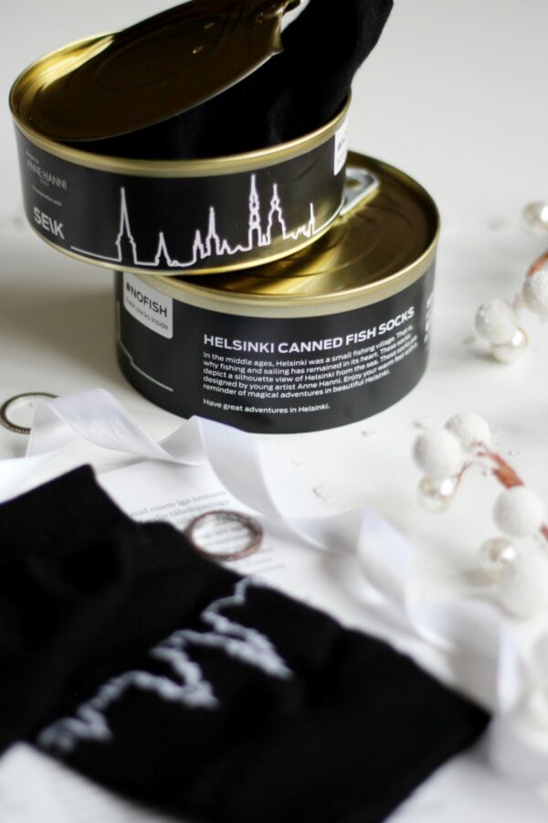 Tinned Fish Socks - Helsinki skyline (size 40 - 46) - Image 9