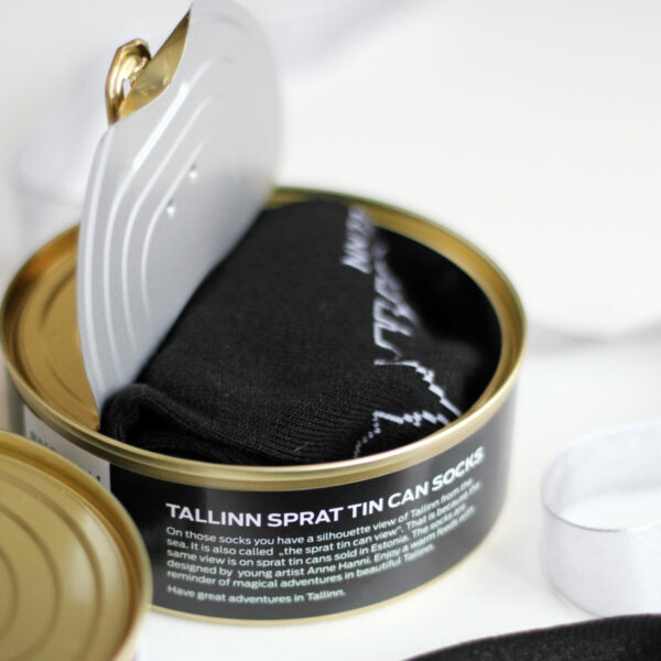 Tinned Fish Socks - Tallinn skyline (size 40-46) - Image 6