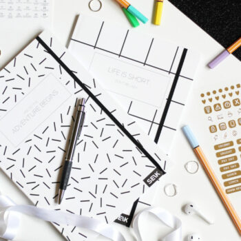 Bullet Journal adventure begins & life is short (2 pcs)