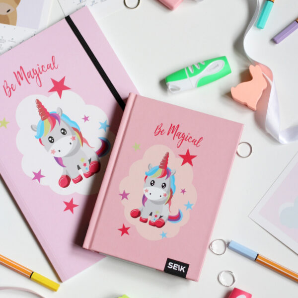 Bullet Journal / Dotted Notebook  be magical unicorn & penguin (2 pcs) - Image 9