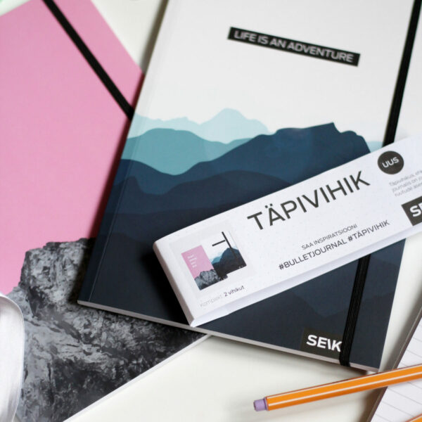 Bullet Journal / Dotted Notebook  start where you are & life is adventure (2 pcs) - Image 2