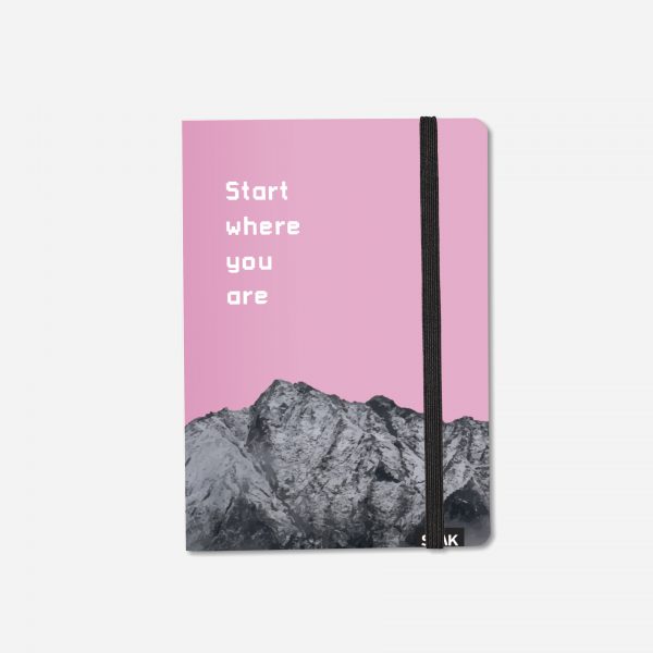 Bullet Journal / Dotted Notebook  start where you are & life is adventure (2 pcs) - Image 5