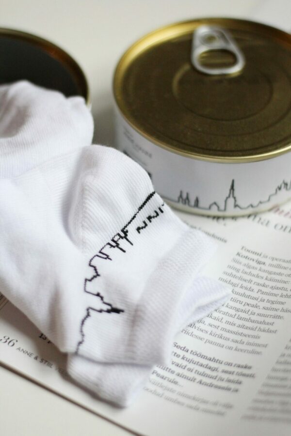 Tinned Fish Socks - Tallinn skyline (size 35 - 40) - Image 5