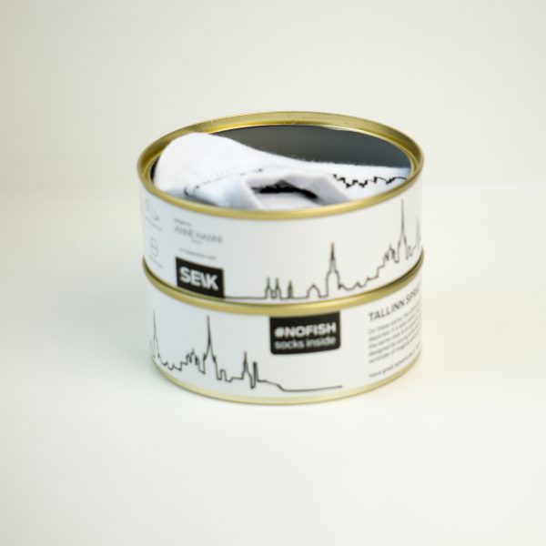 Tinned Fish Socks - Tallinn skyline (size 35 - 40) - Image 7