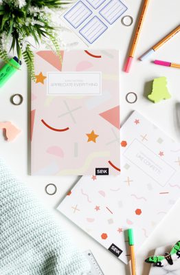 Bullet Journal / Dotted Notebook  Appreciate & Kindness (2pcs)