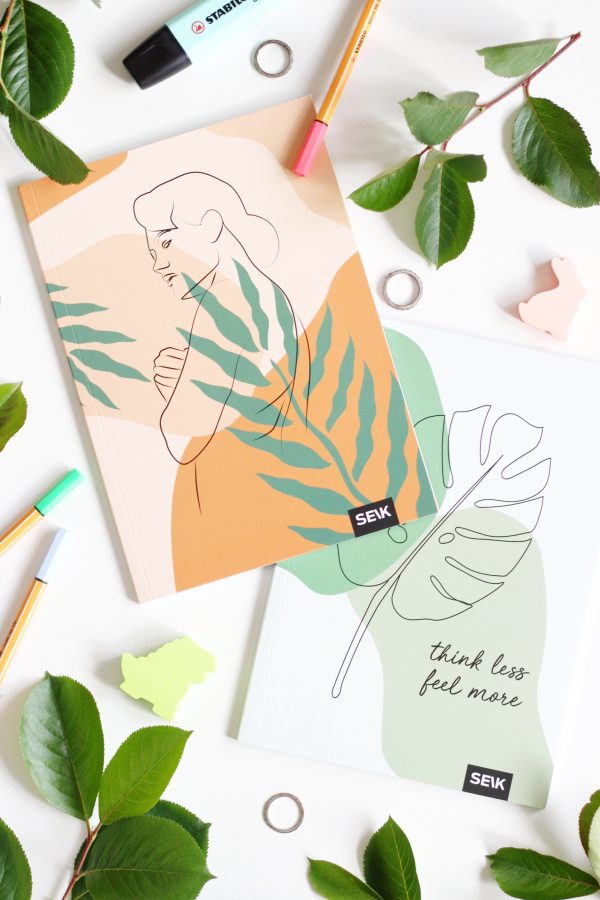Bullet Journal / Dotted Notebook  Think Less & Feel More (2pcs) - Image 4