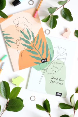 Bullet Journal / Dotted Notebook  Think Less & Feel More (2pcs)
