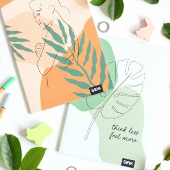 Bullet Journal / Dotted Notebook  Think Less & Feel More (2pcs)