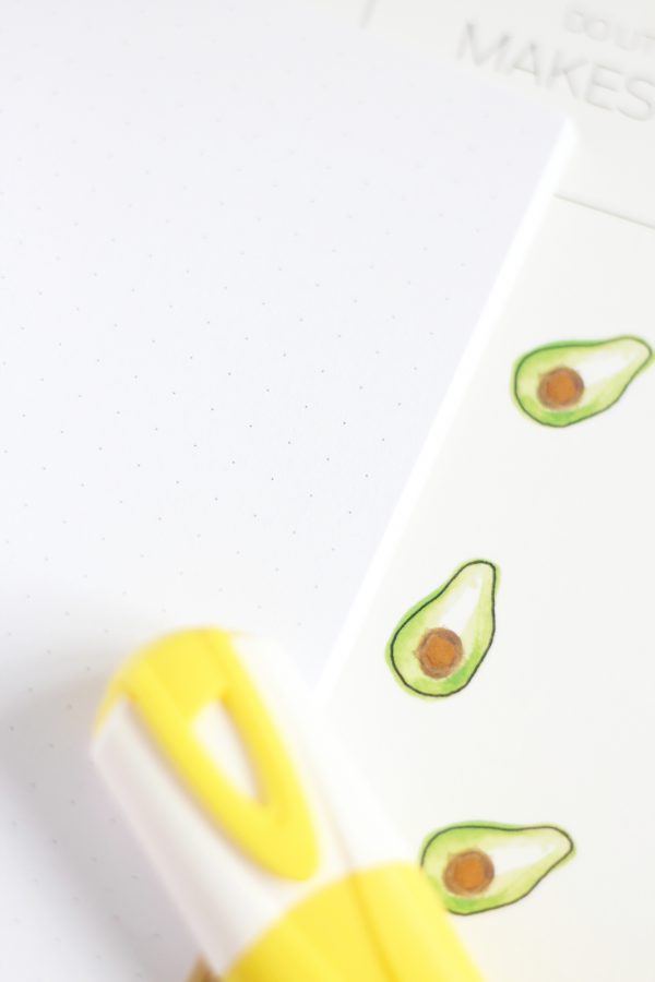 Bullet Journal / Dotted Notebook  Bees & Avocados (2pcs) - Image 3