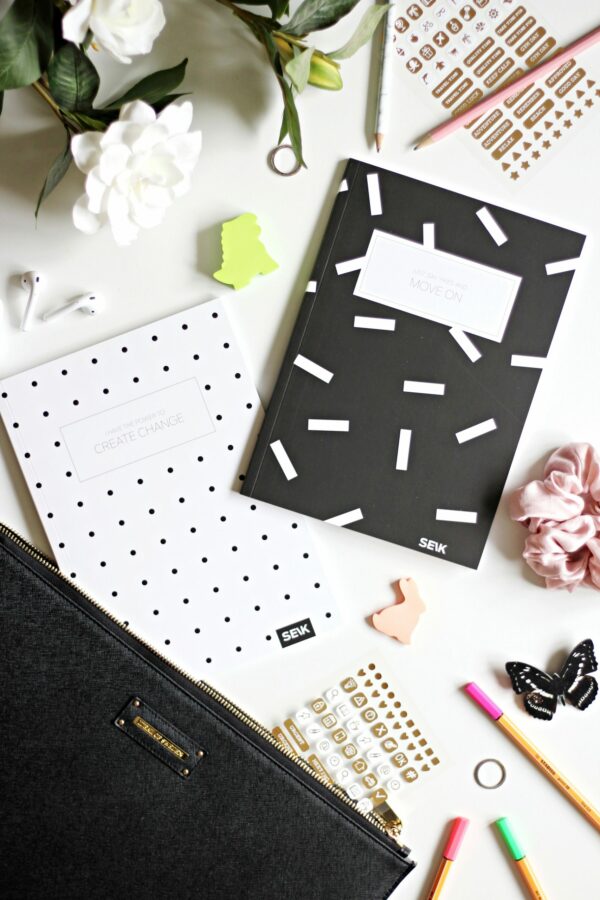 Bullet Journal / Dotted Notebook  black and white (2pcs) - Image 17