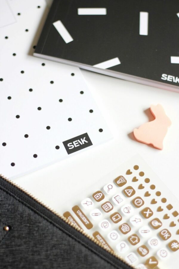 Bullet Journal / Dotted Notebook  black and white (2pcs) - Image 16
