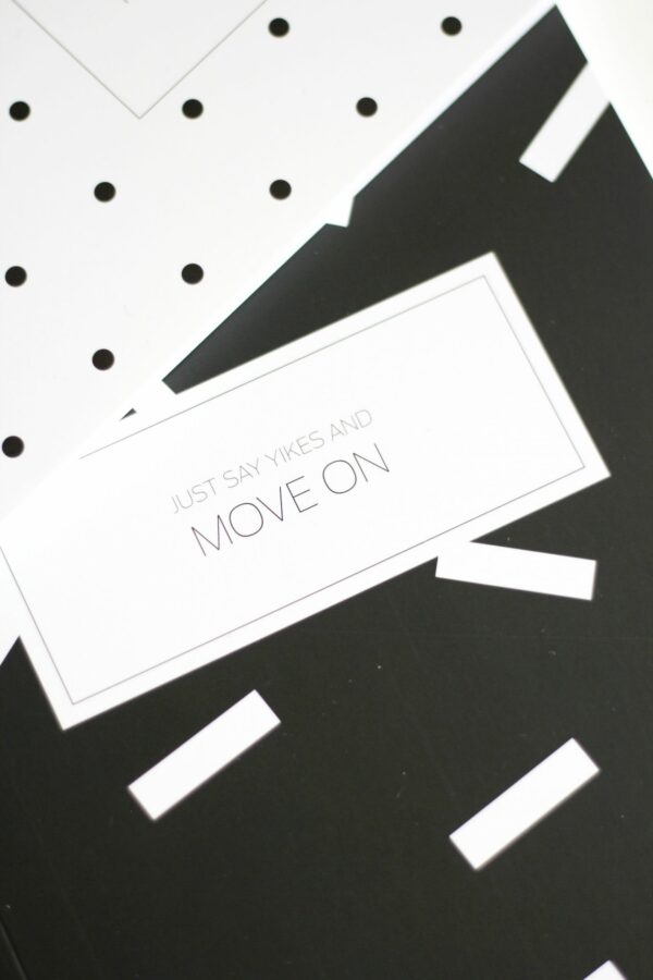 Bullet Journal / Dotted Notebook  black and white (2pcs) - Image 8