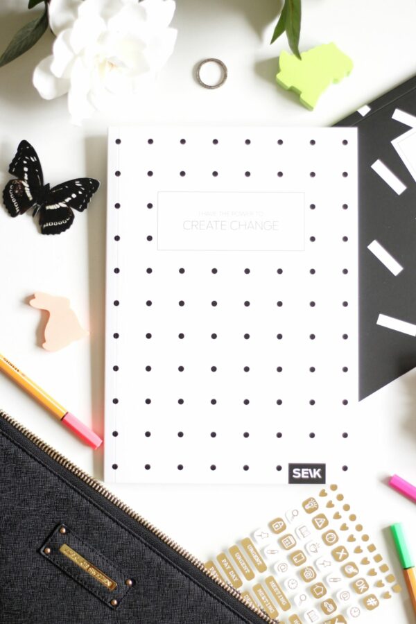 Bullet Journal / Dotted Notebook  black and white (2pcs) - Image 4
