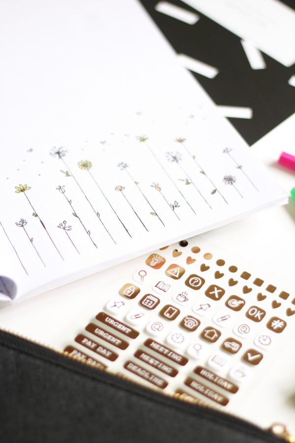 Bullet Journal / Dotted Notebook  black and white (2pcs) - Image 3