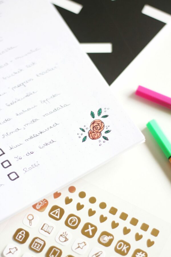 Bullet Journal / Dotted Notebook  black and white (2pcs) - Image 14