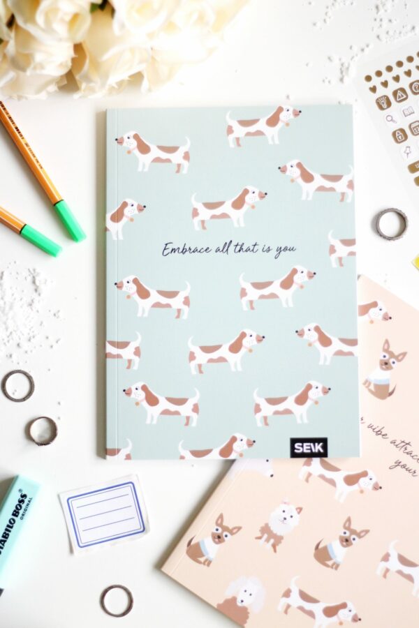 Bullet Journal / Dotted Notebook  Dogs & Puppies (2pcs) - Image 7