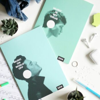 Bullet Journal music on & music is (2 pcs)