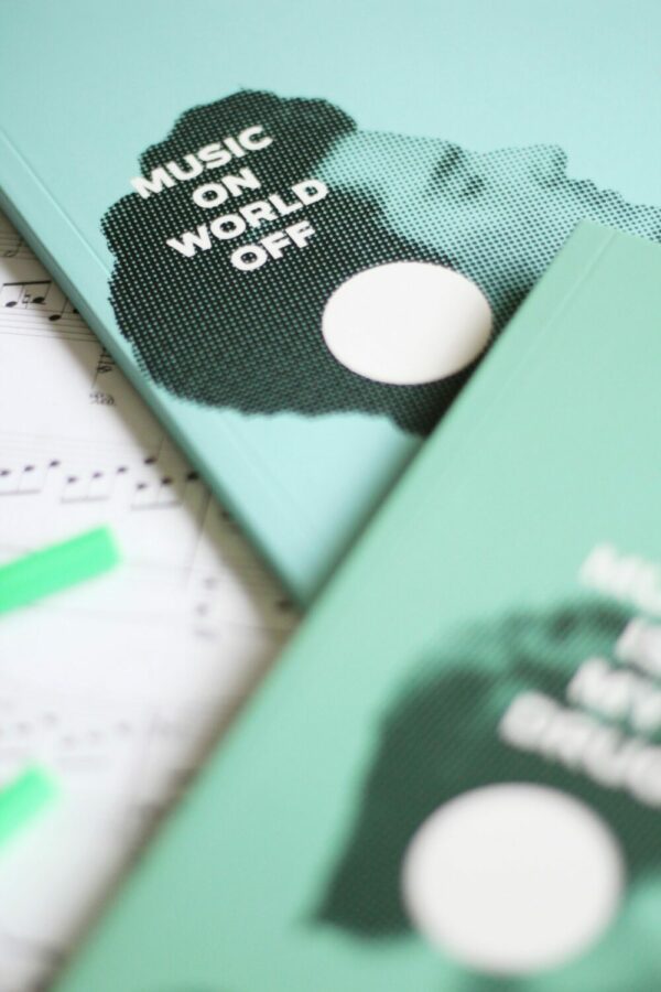 Bullet Journal / Dotted Notebook  Music on & Music is (2 pcs ) - Image 2
