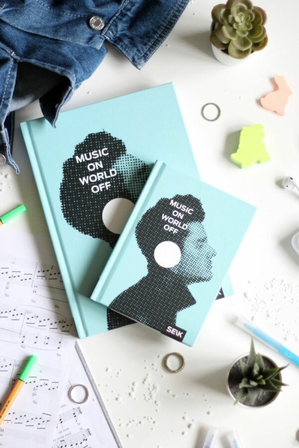 Bullet Journal / Dotted Notebook  Music on & Music is (2 pcs ) - Image 7