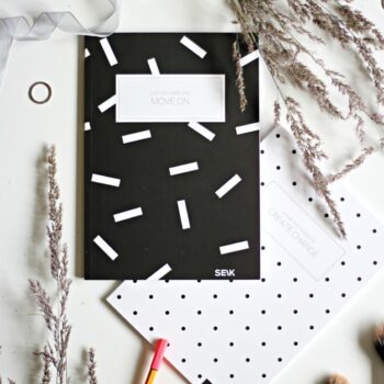 Bullet Journal / Dotted Notebook  black and white (2pcs)