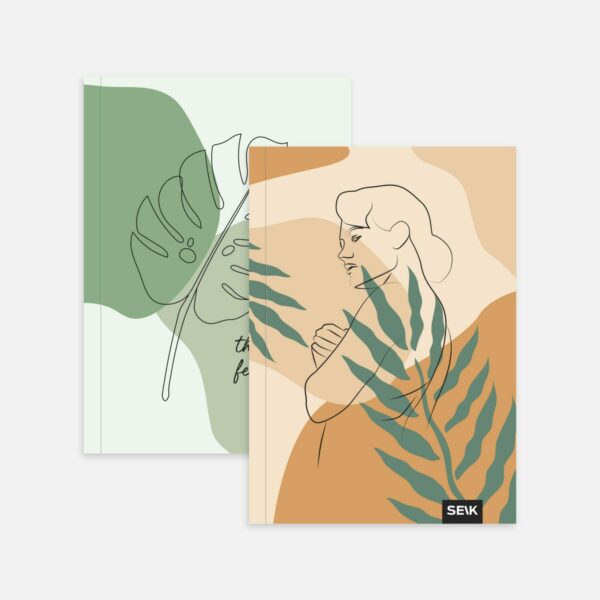 Bullet Journal / Dotted Notebook  Think Less & Feel More (2pcs) - Image 2
