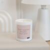 happy candle - negative thoughts burn here