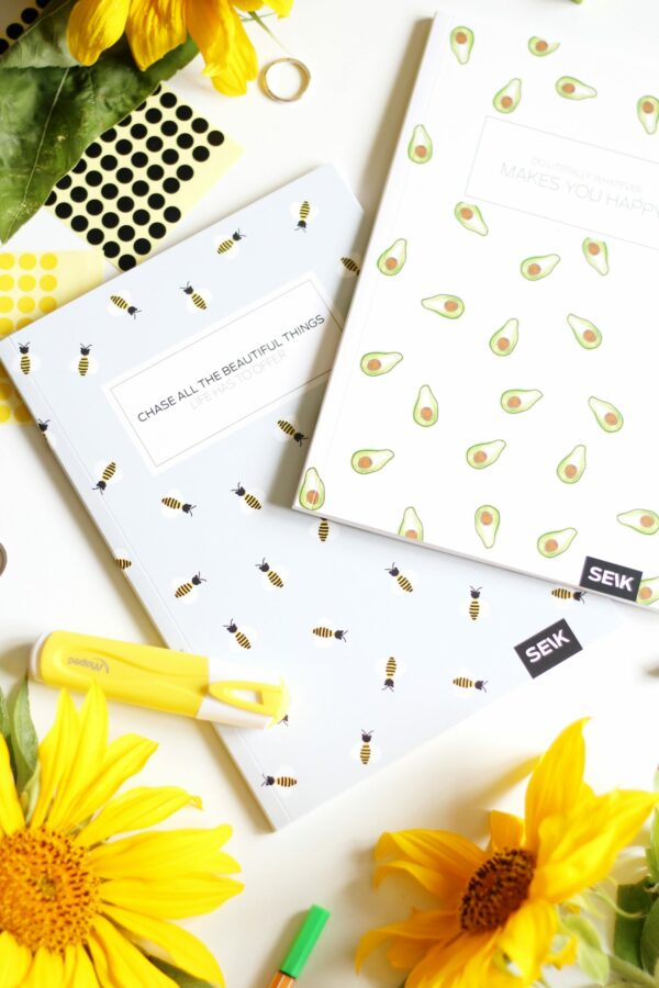 Bullet Journal / Dotted Notebook bees & Avocados (2 pcs) - Image 16