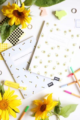 Bullet Journal / Dotted Notebook bees & Avocados (2 pcs)
