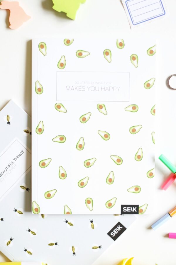 Bullet Journal / Dotted Notebook bees & Avocados (2 pcs) - Image 5