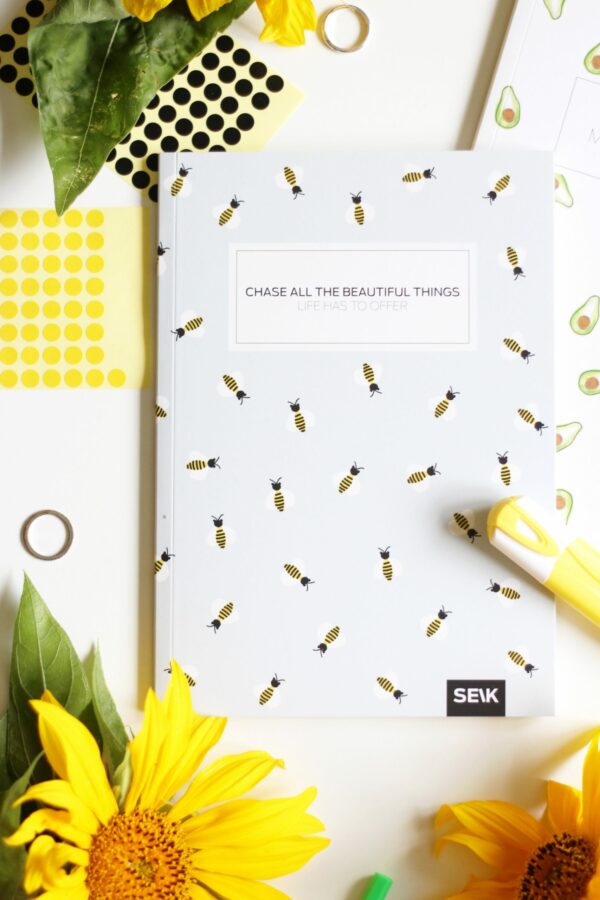 Bullet Journal / Dotted Notebook bees & Avocados (2 pcs) - Image 4
