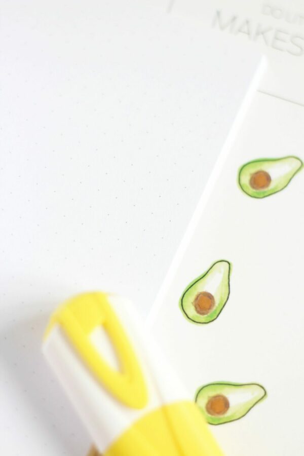 Bullet Journal / Dotted Notebook bees & Avocados (2 pcs) - Image 14