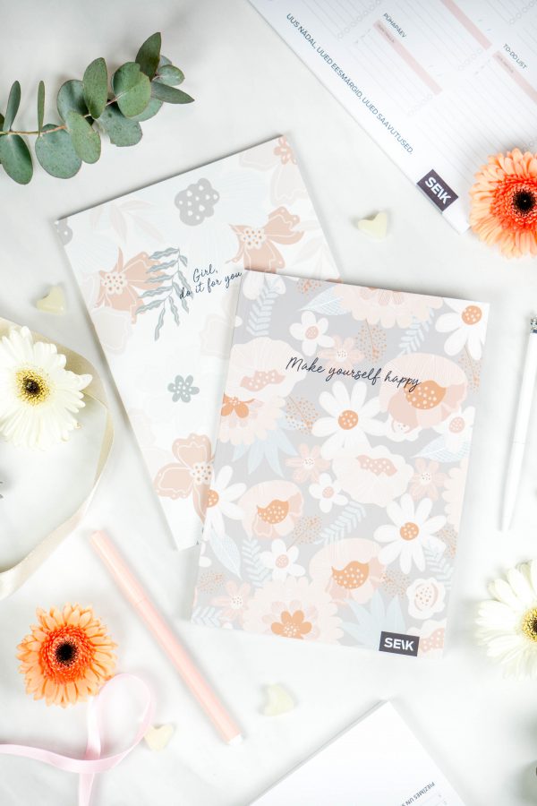 Bullet Journal / Dotted Notebook girl, make yourself happy (2 pcs) - Image 7