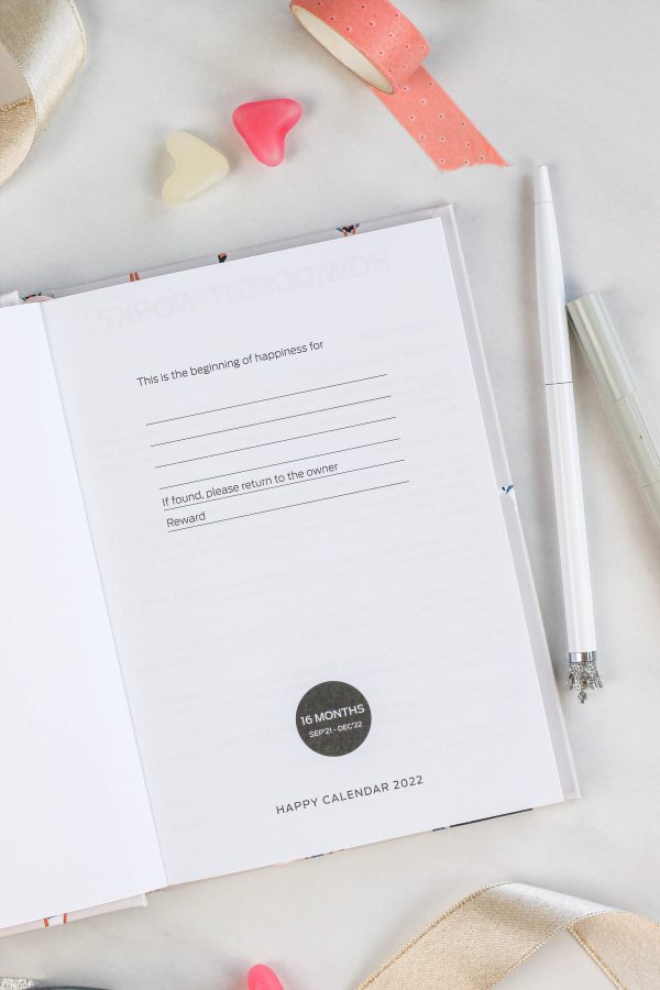 Happy Calendar planner spiral binding - Remember to smile 2025 - Image 2