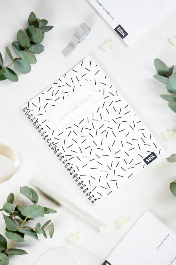 Bullet Journal / Dotted Notebook with spiral binding - And so the adventure begins