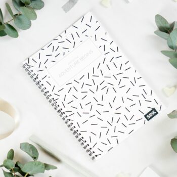Bullet Journal / Dotted Notebook with spiral binding - And so the adventure begins