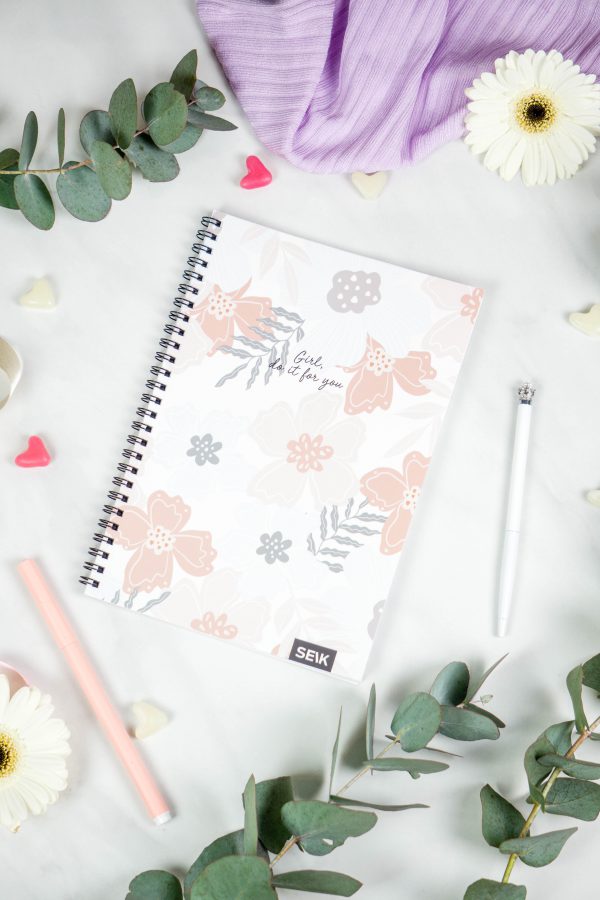 Bullet Journal / Dotted Notebook with spiral binding - Girl, do it for you