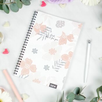 Bullet Journal / Dotted Notebook with spiral binding - Girl, do it for you