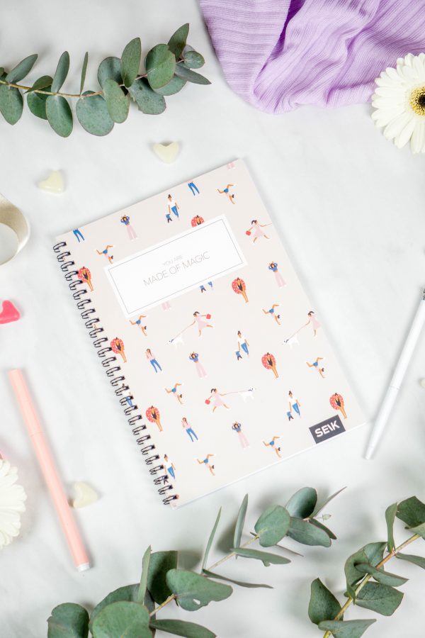 Bullet Journal / Dotted Notebook with spiral binding  - You are made of magic