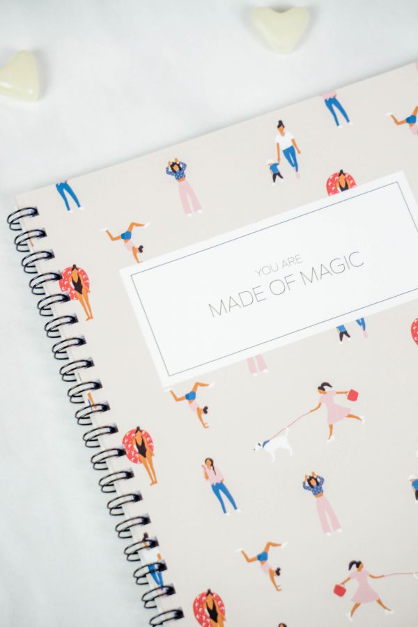 Bullet Journal / Dotted Notebook with spiral binding  - You are made of magic - Image 4
