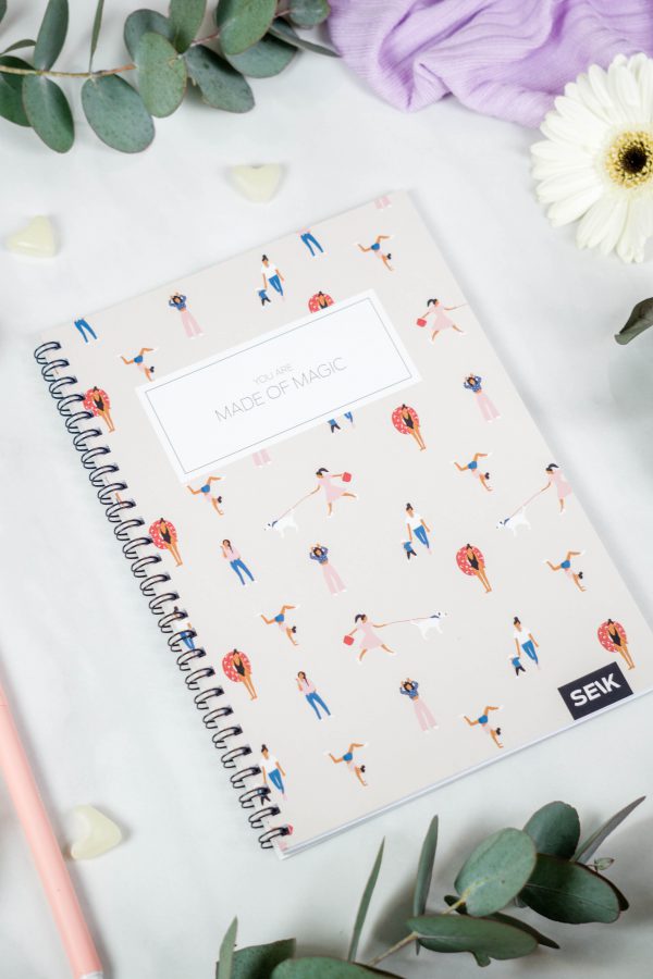 Bullet Journal / Dotted Notebook with spiral binding  - You are made of magic - Image 3