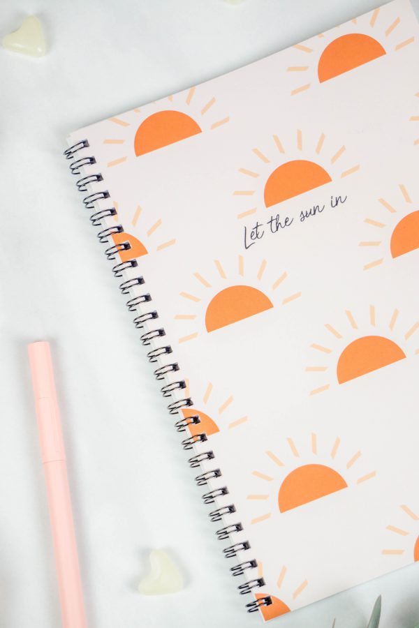 Bullet Journal / Dotted Notebook with spiral binding -  Let the sun in - Image 2