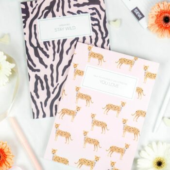 Bullet Journal / Dotted Notebook  sebra & leopard (2pcs)