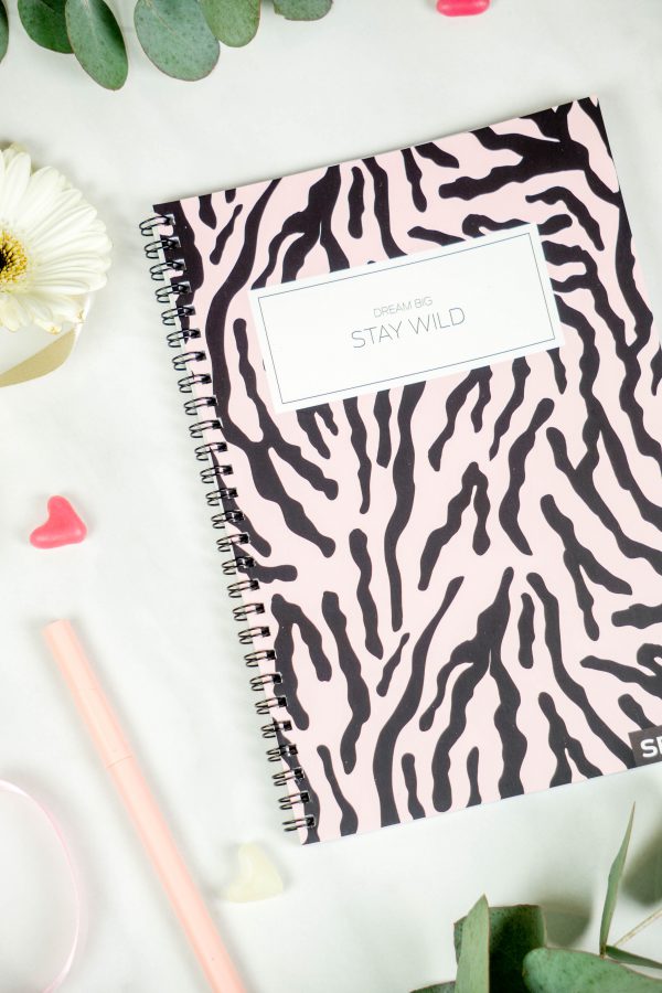 Bullet Journal / Dotted Notebook with spiral binding - Dream big and stay wild - Image 2