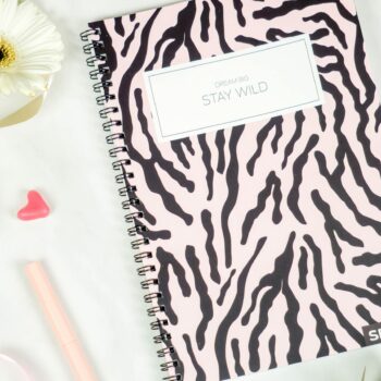 Bullet Journal / Dotted Notebook with spiral binding - Dream big and stay wild
