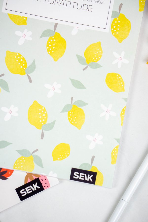 Bullet Journal / Dotted Notebook with spiral binding - Lemons - Image 4